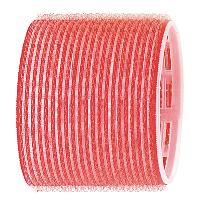 Bigoudis Adhésifs 70Mm 6 Pcs Rouge