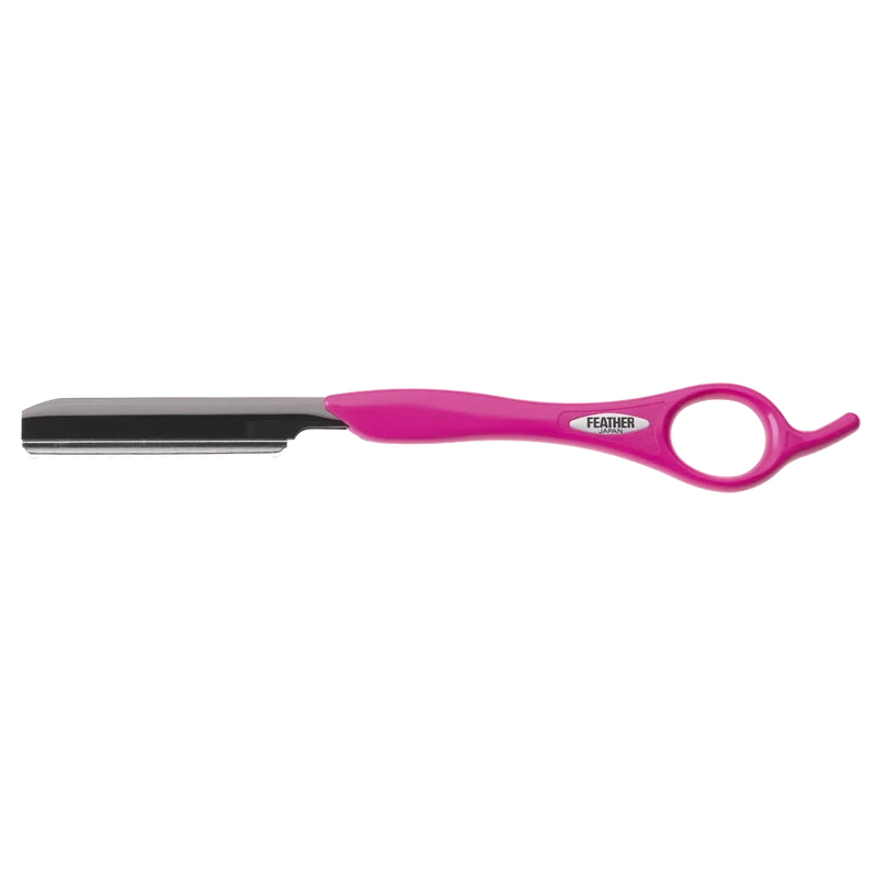 Feather rasoir effileur en titane - Rose
