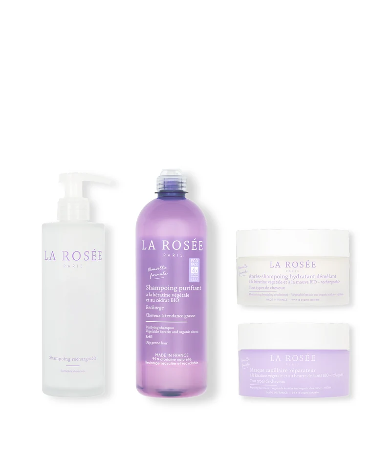 Routine cheveux à tendance grasse