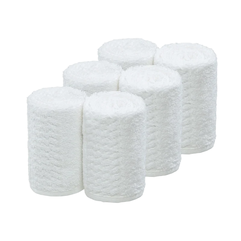 BARBURYS Serviettes De Coton Vapeur Blanc