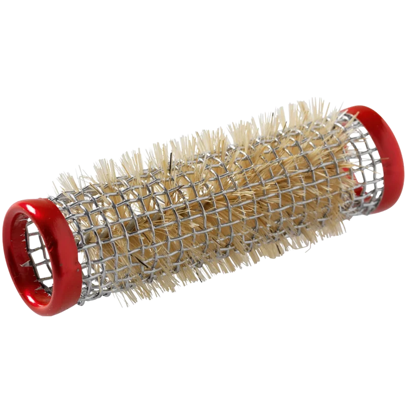 BIGOUDIS MÉTAL 18MM 12 PCS ROUGE