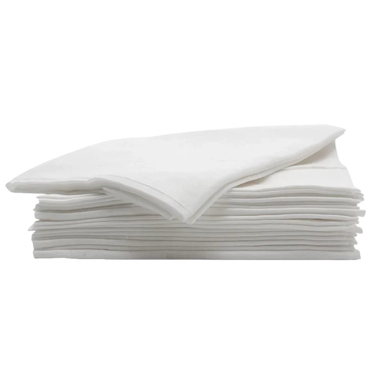 SIBEL Serviettes Absorb&Dry Jetable Blanches 40cmx80cm 50pcs