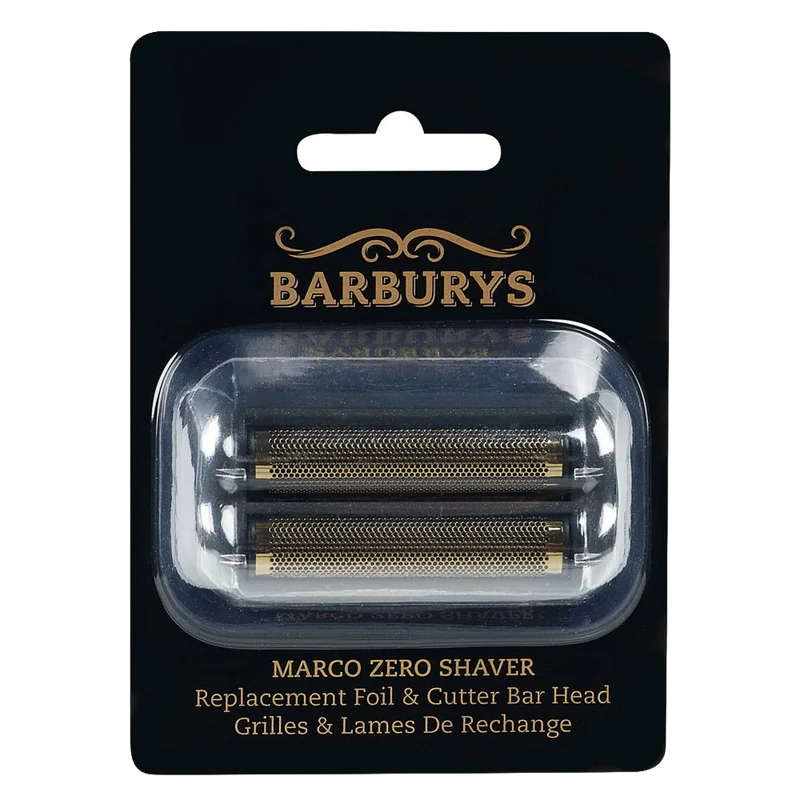 BARBURYS Tête D'or Et Lame De Rechange Pour Rasoir Zéro