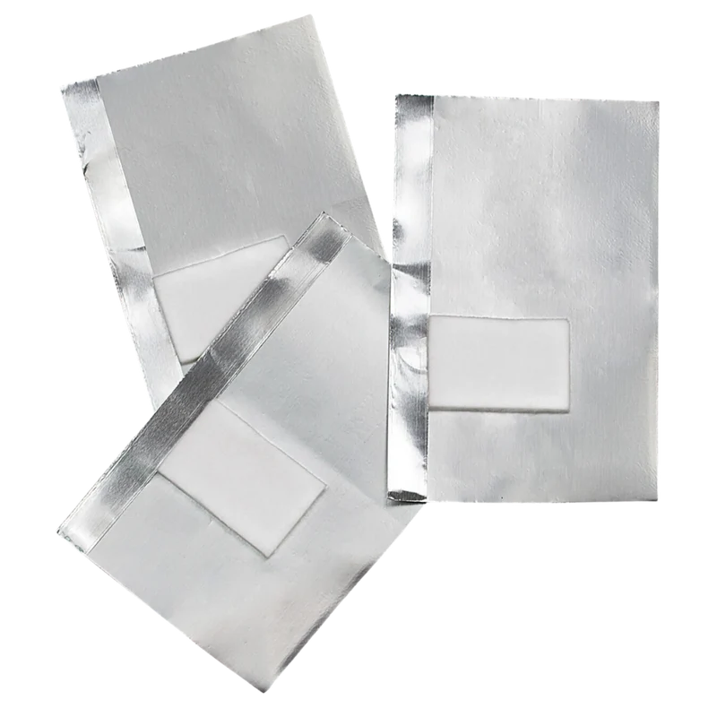 50 feuilles aluminium avec compresse intégrée