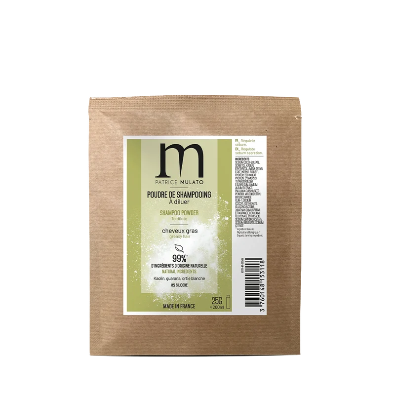Poudre De Shampooing Cheveux Gras 25Gr