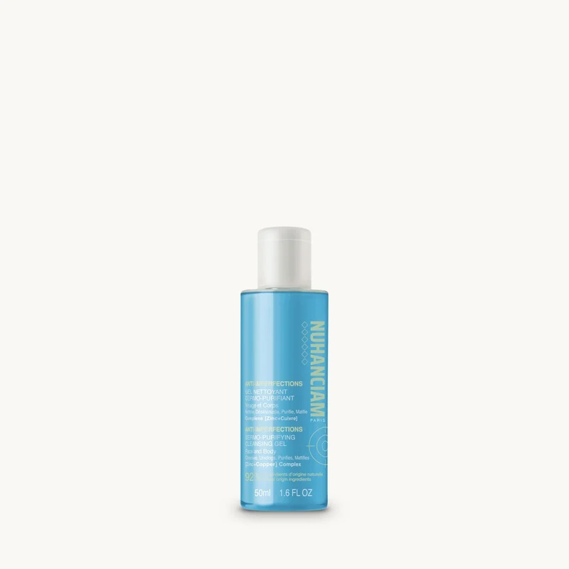 Gel Nettoyant Dermo-Purifiant Visage & Corps - Format Voyage 50 ml