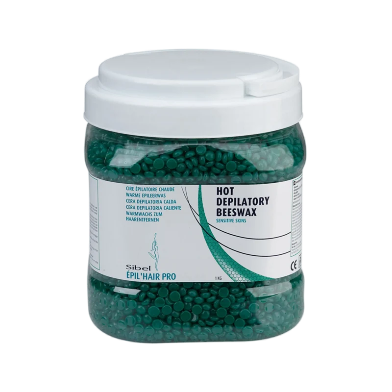 Cire Perles Peaux Sensibles 1kgr Vert