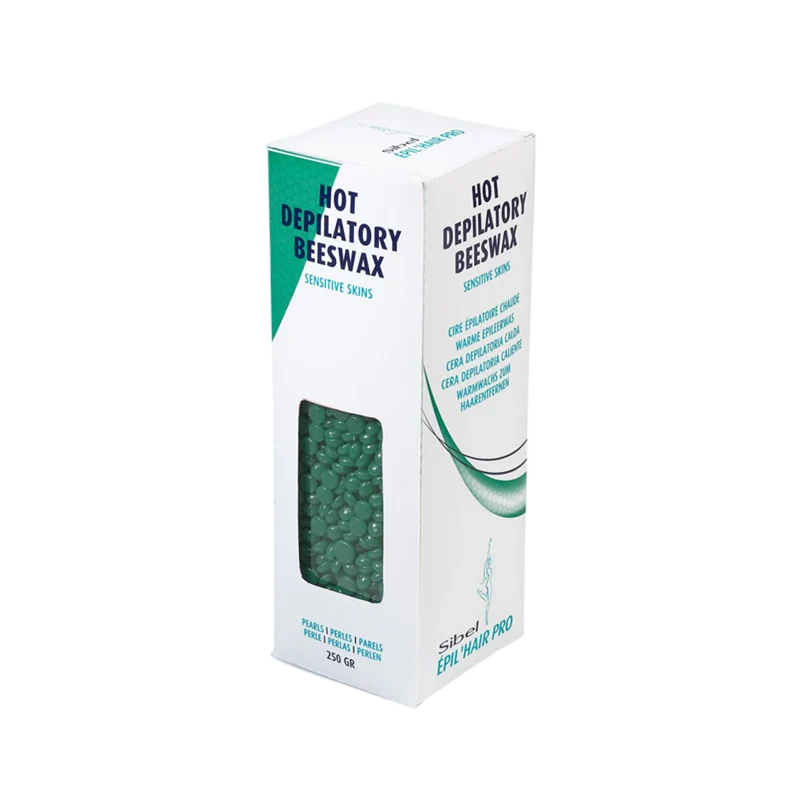 Cire Perles Peaux Sensibles 250gr Vert
