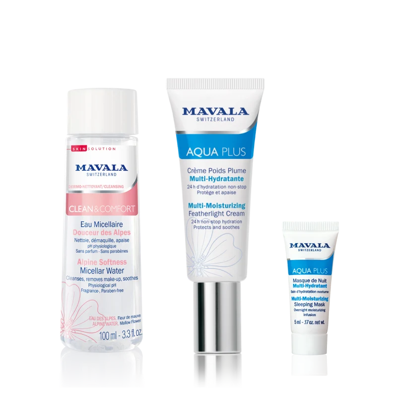 Routine Soin Visage Hydratant - AQUA PLUS