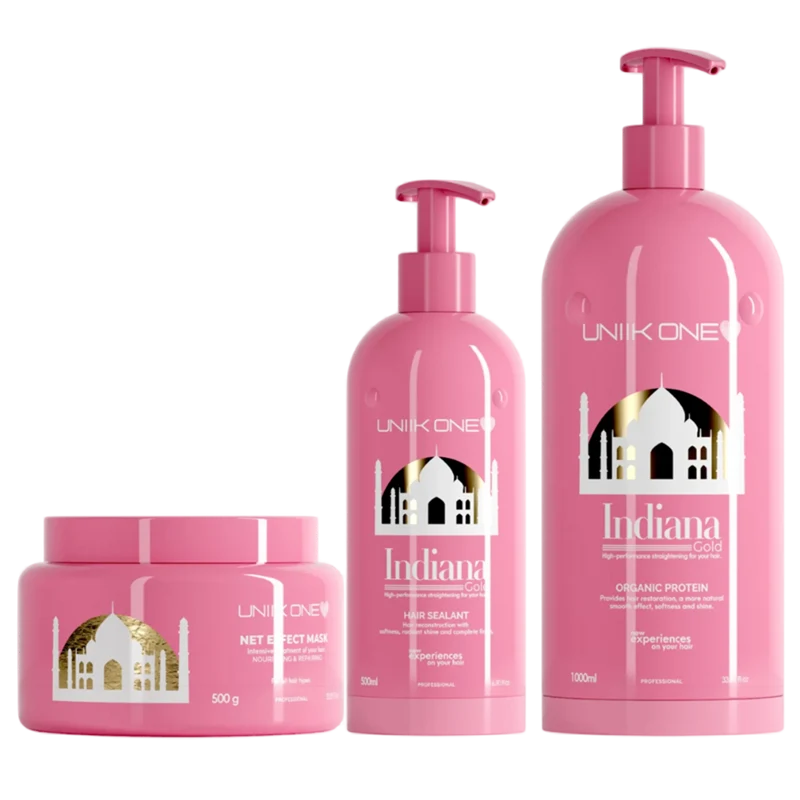 Kit Indiana Gloss Lissage Organic Proteine 1L