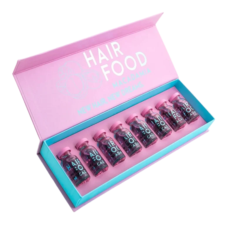 Box Ampoule Rose Hair Food X8